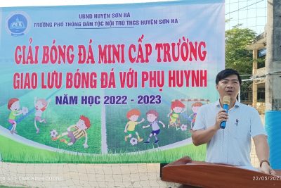 Giải bóng đá mini cấp trường năm học 2022-2023.